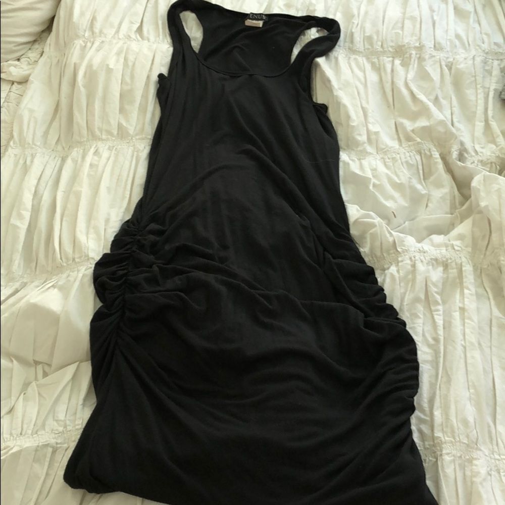 Black racer back dress